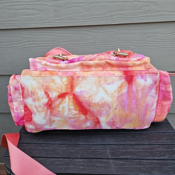 George Gina & Lucy Gimmetall Pink Orange Tye Dye Patterned Bag Crossbody Purse - Picture 7 of 16